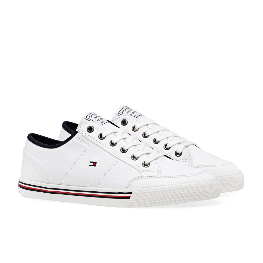 White Canvas Trainers V475