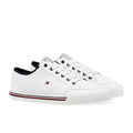 White Canvas Trainers V475