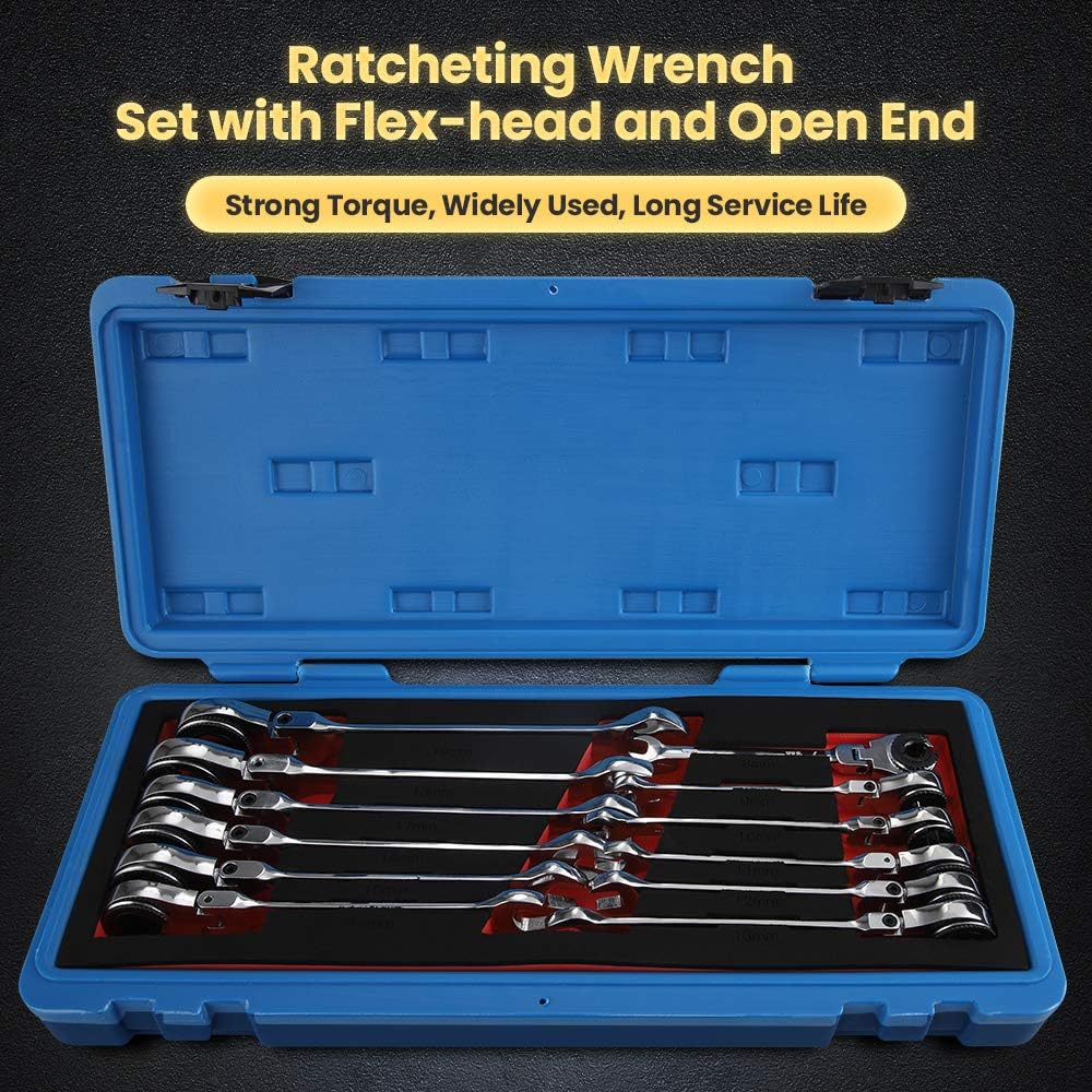 12PCS Metric Ratcheting Wrench Set T931
