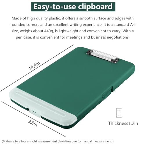 Navy Blue Storage Clipboard 8.5x11 with Pen Holder F964