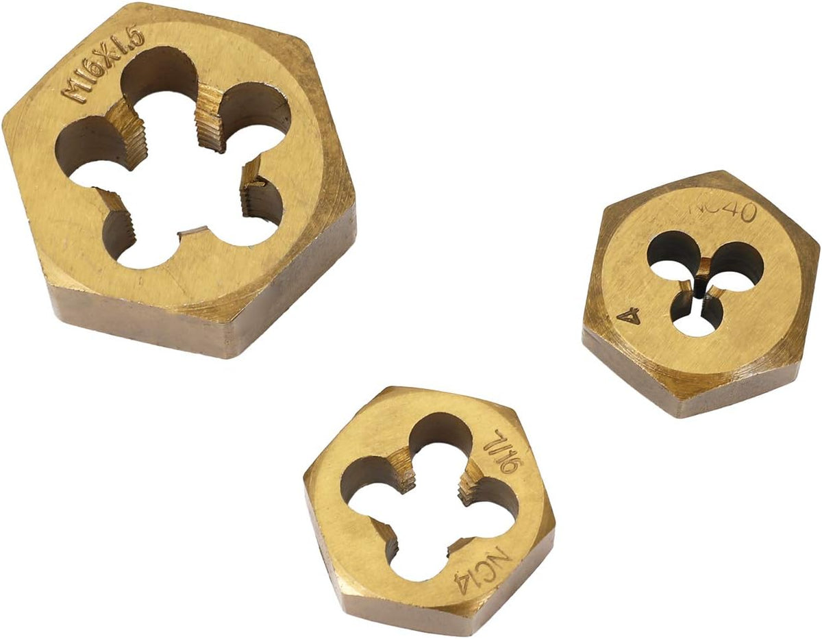 86 Piece Metric and SAE Titanium Coated Tap and Die Set with Metal Carrying Case K6960