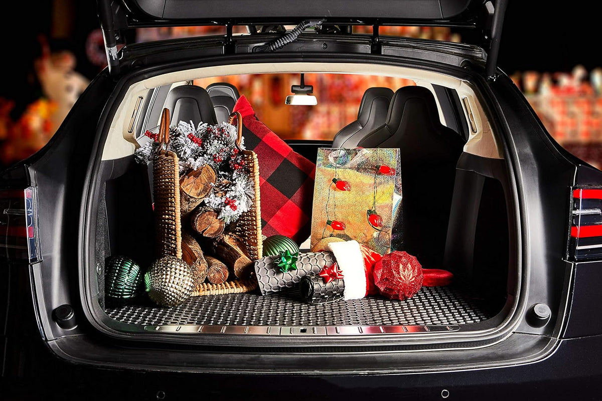 All Weather Heavy Duty Black Rubber Cargo Trunk Mats X441970