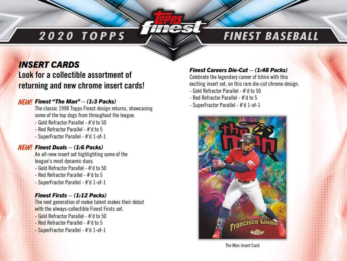 2020 Topps Finest Baseball Hobby Box W466