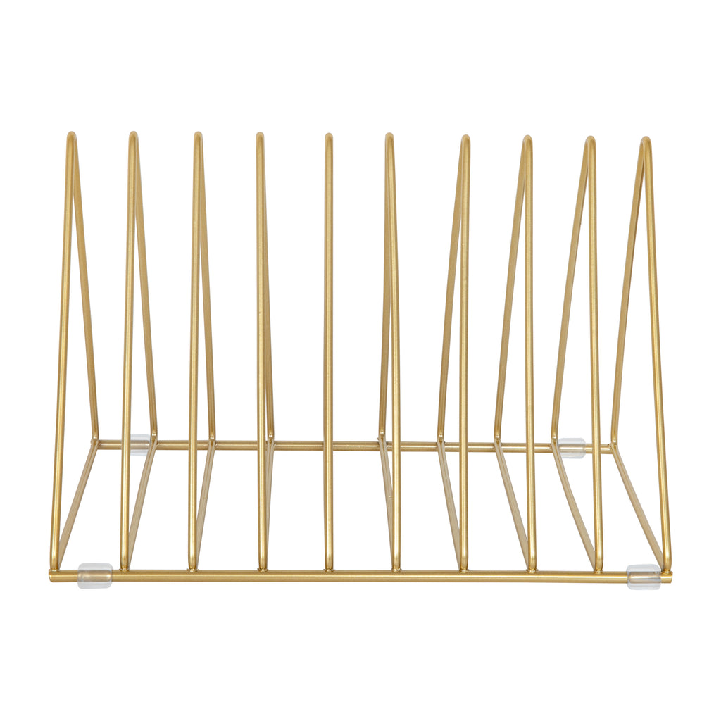 Gold Metal Magazine File Holder S22866