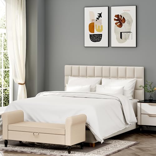 Velvet Upholstered Headboard for King Size Bed H180281