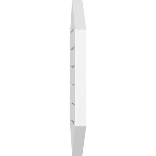 22x22W x 14x22H Vertical Peaked Surface Mount PVC Gable Vent 4/12 Pitch L706
