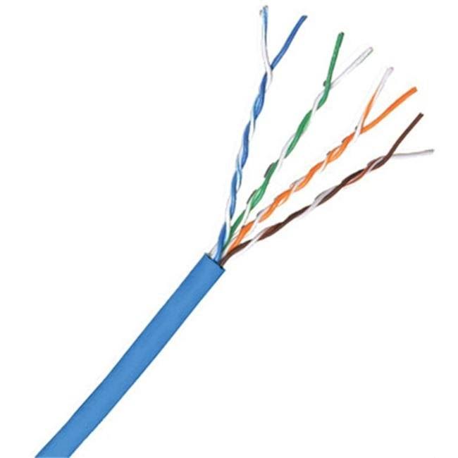 1000' Cat 5e Plenum Bulk Cable, Solid Blue O19847