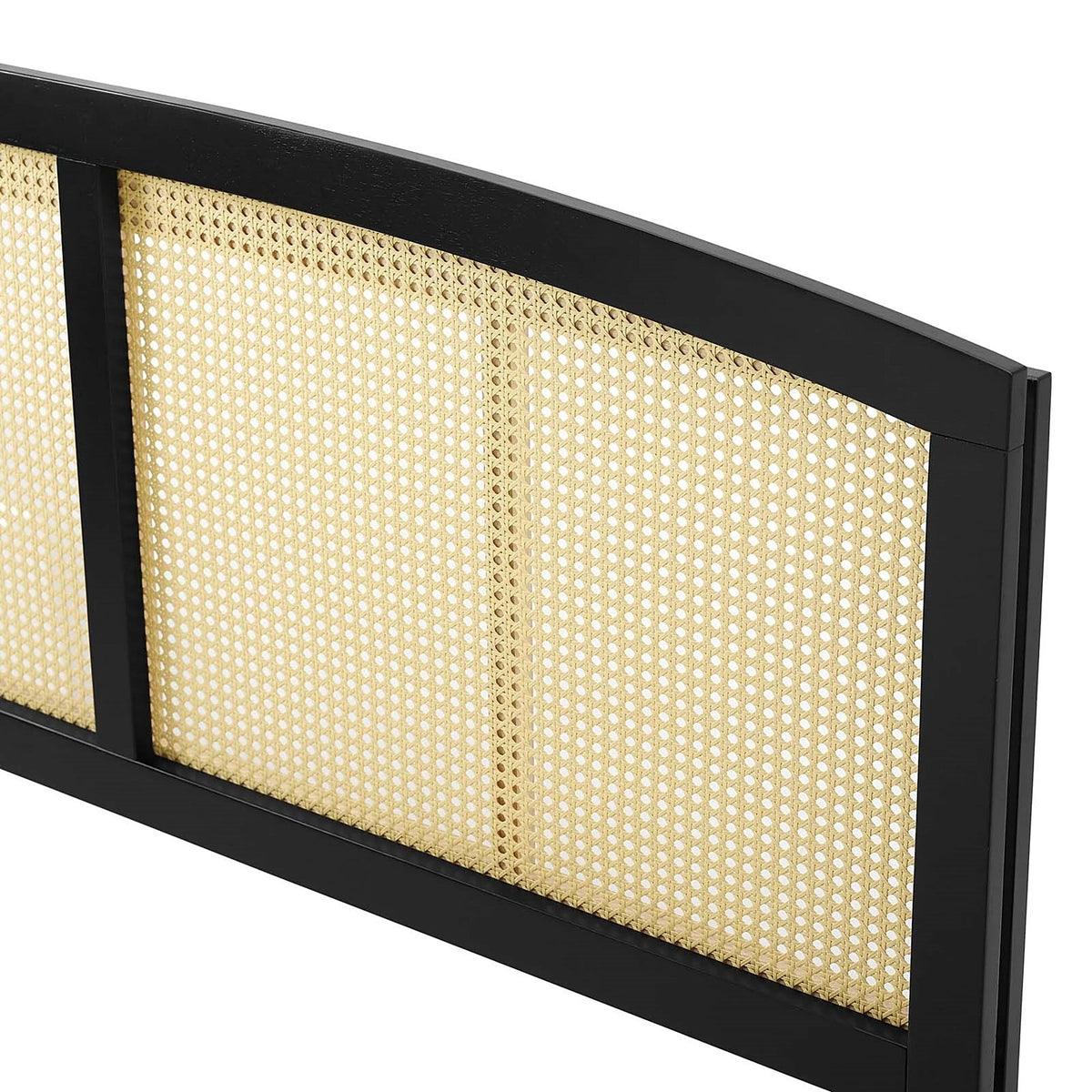 King Size Black Wooden Headboard A9970