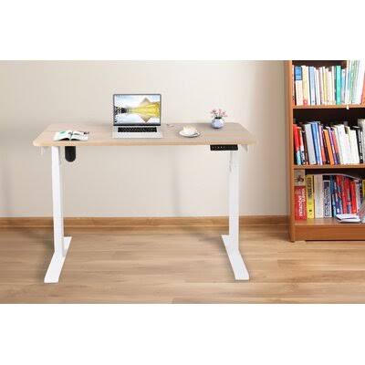 Rustic Brown Electric Standing Desk Z82684