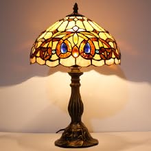 Tiffany Style Stained Glass Table Lamp 12X12X18 Inches L57881