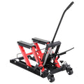 Heavy Duty Motorcycle Lift with Foot Pedal & 4 Locking Wheels R30668
