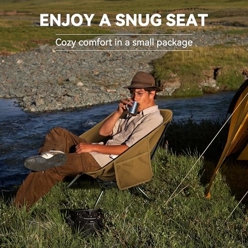 Portable High Back Camping Chair 440 lbs Green V8131