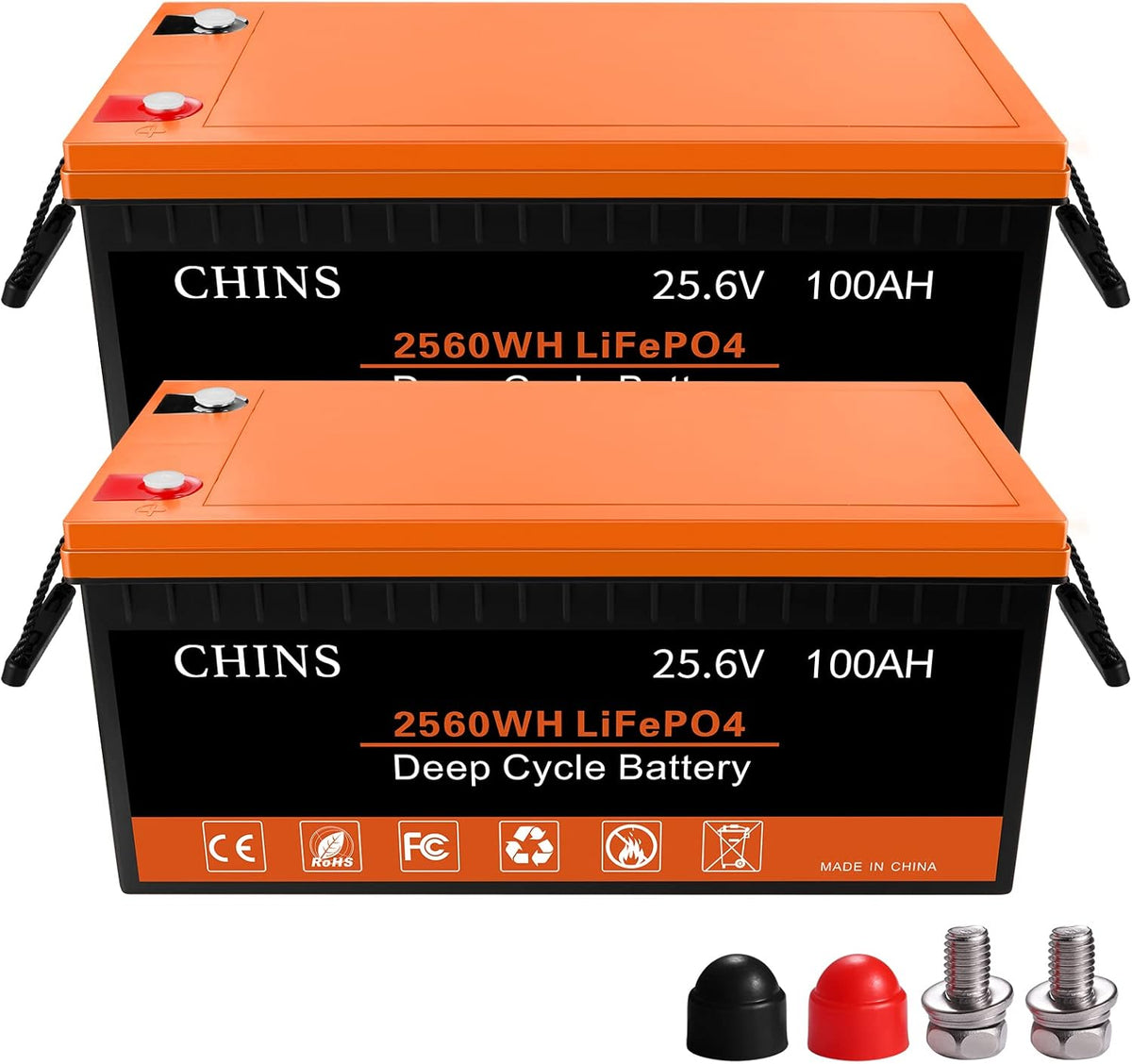 12V 100AH LiFePO4 Lithium Battery with Built-in 100A BMS B320