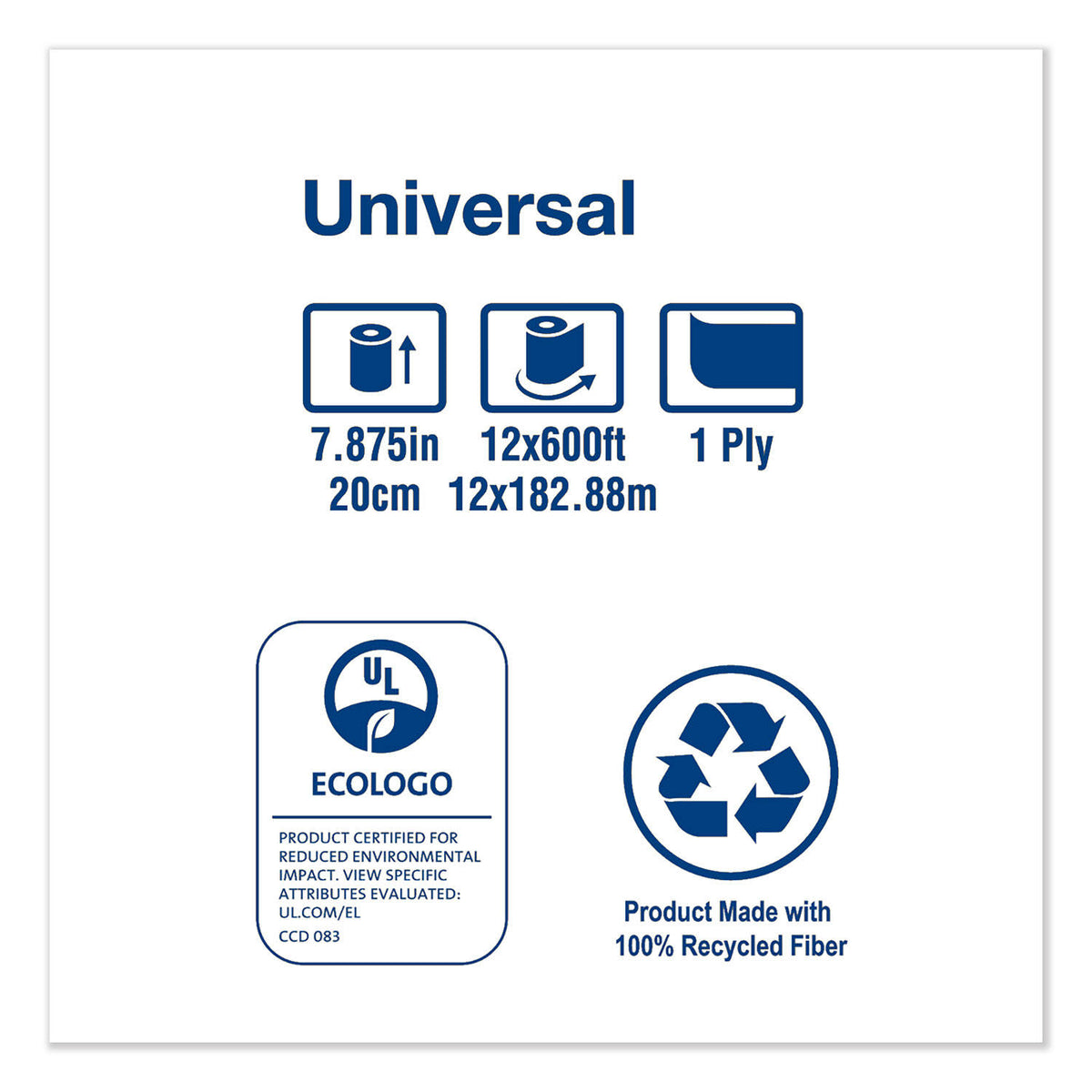 Natural 1-Ply Hardwound Roll Towel, 12/Carton Z4199