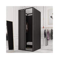 Movable Changing Room with Shading Fabric Cloth and Metal Frame (Grey, 85x85x200cm) D307383