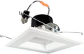 5-inch Square LED Retrofit Downlight Recessed Housings, White Smooth Trim, Dimmable, 16W 1200 Lumens 120W Eqv. CRI 90 Wet Location, Warm White 3000k X992192