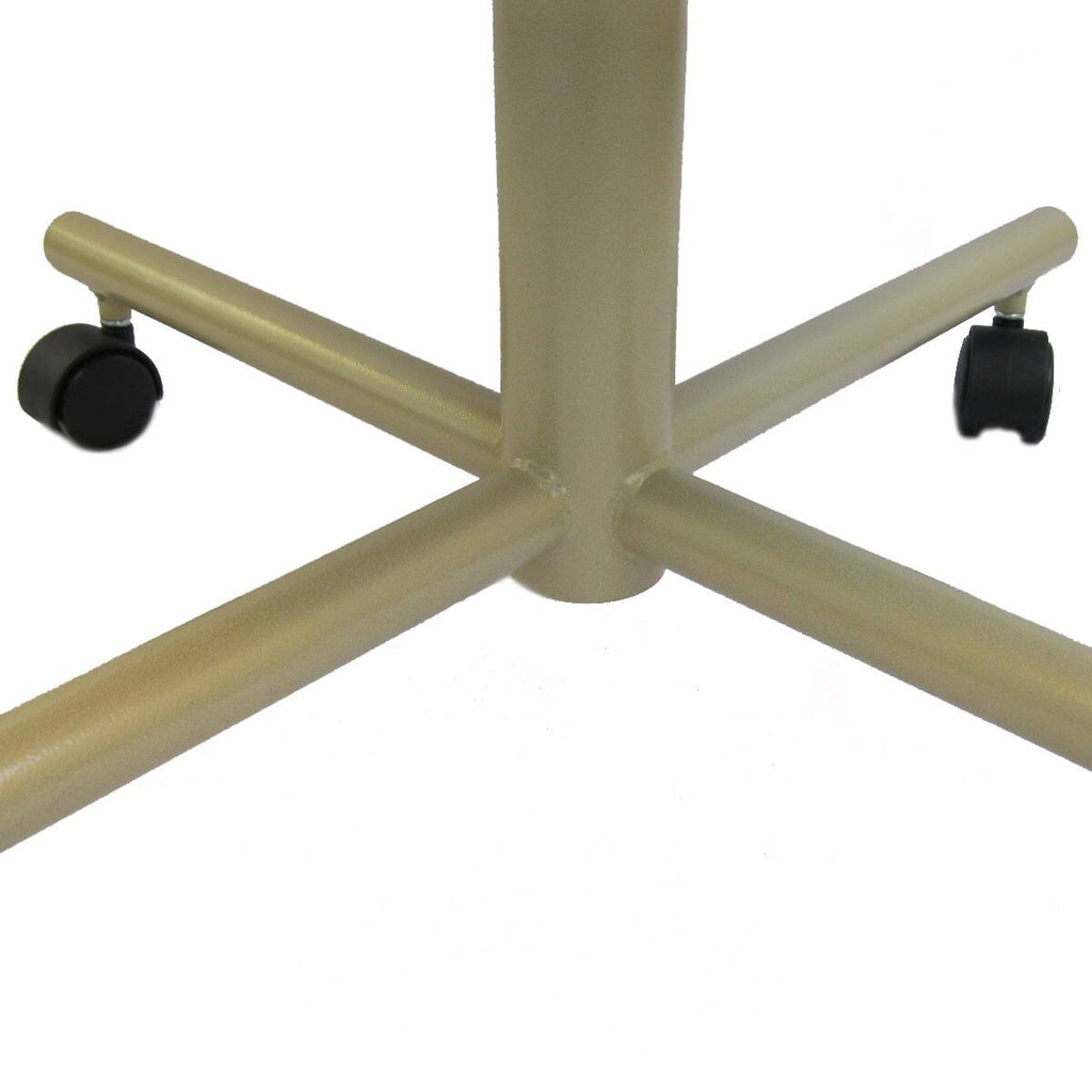 Swivel Tilt Caster Arm Chair in Buff Polyurethane P714