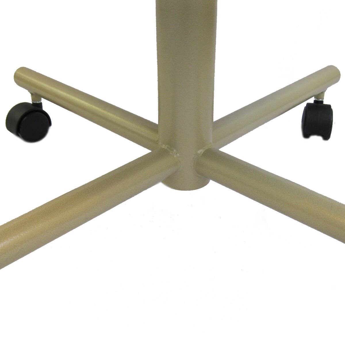 Swivel Tilt Caster Arm Chair in Buff Polyurethane P714