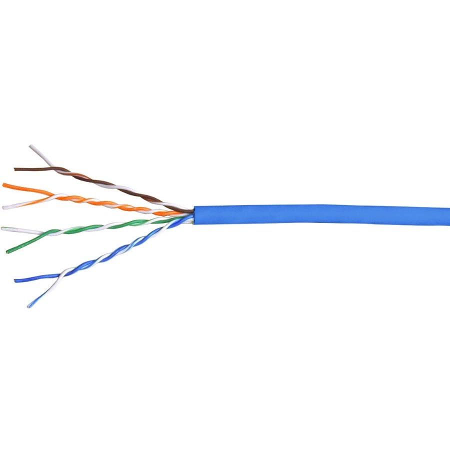1000' Cat 5e Plenum Bulk Cable, Solid Blue O19847