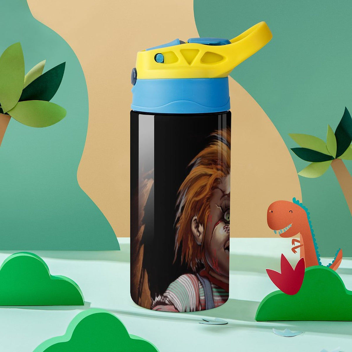 Insulated Stainless Steel Water Bottle with Straw A32301