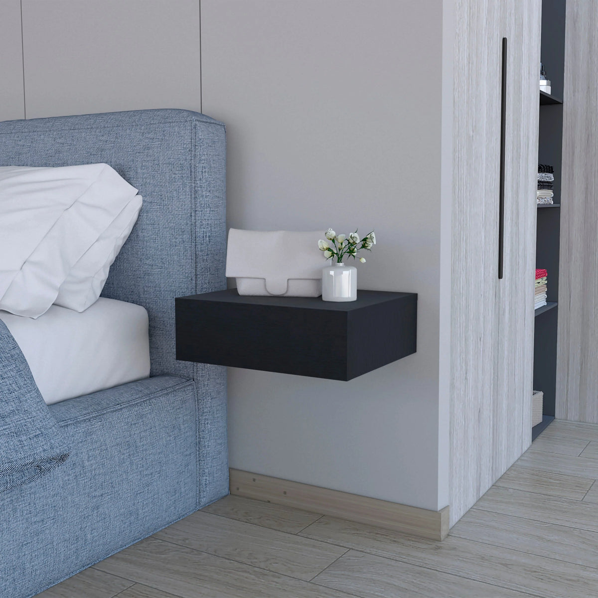 Floating Nightstand with Drawer S278704