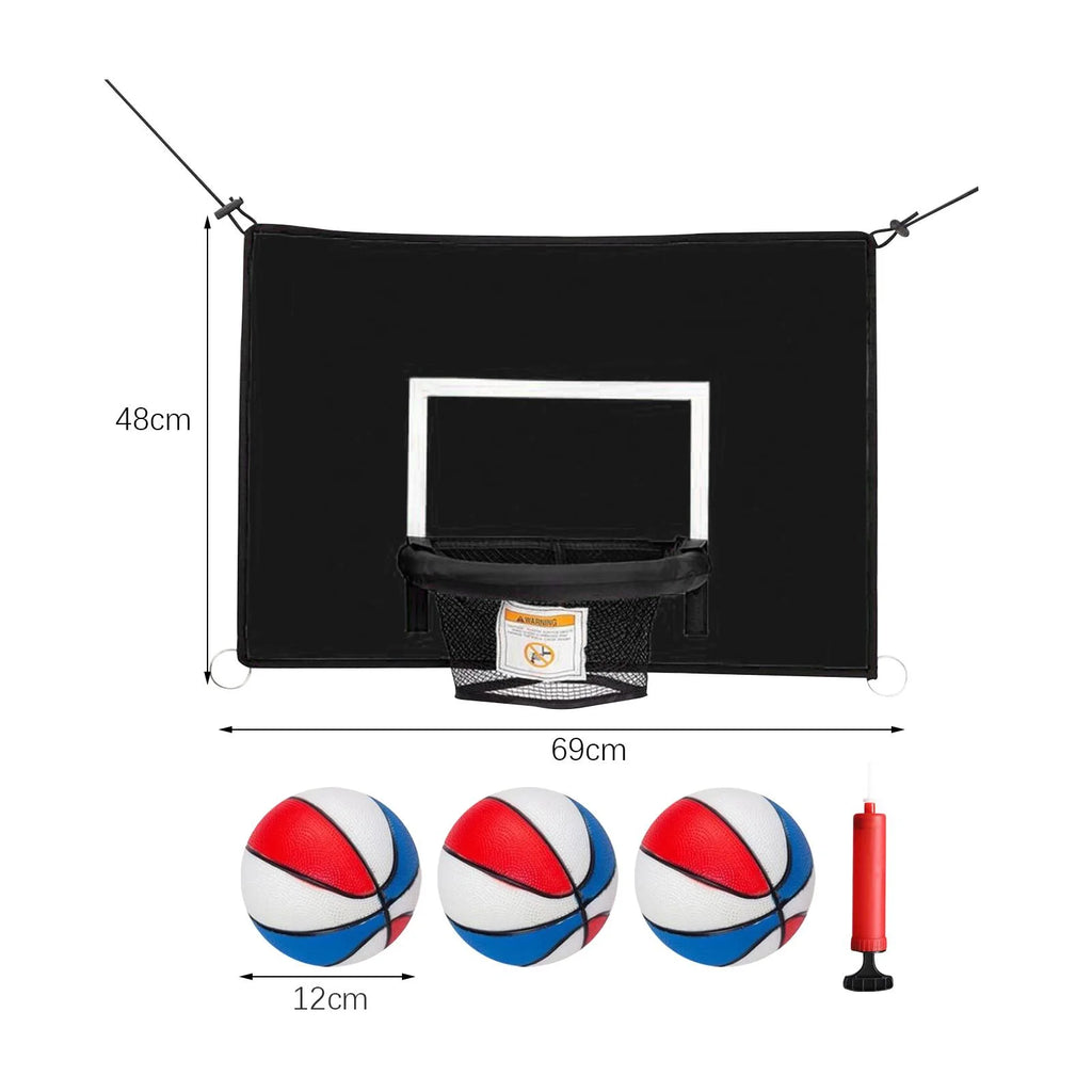 Adjustable Basketball Hoop with Net for Trampoline Z722