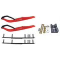 Red Razor Snowmobile Skis with 6 inch Round Bars Complete Kit R833974