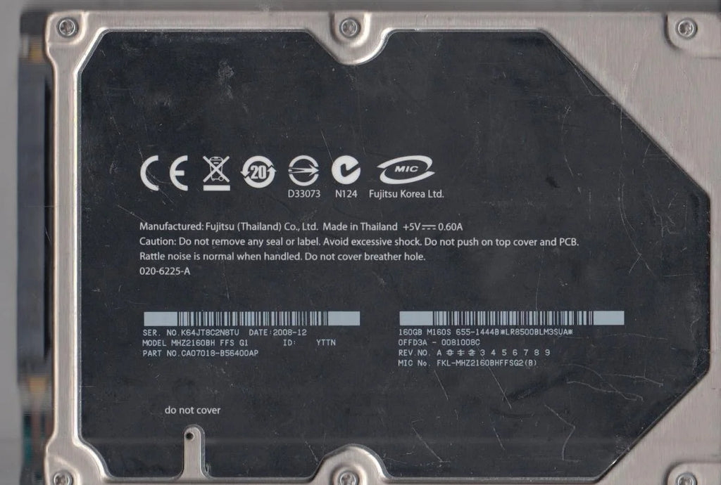 160GB SATA 2.5 Hard Drive A46834