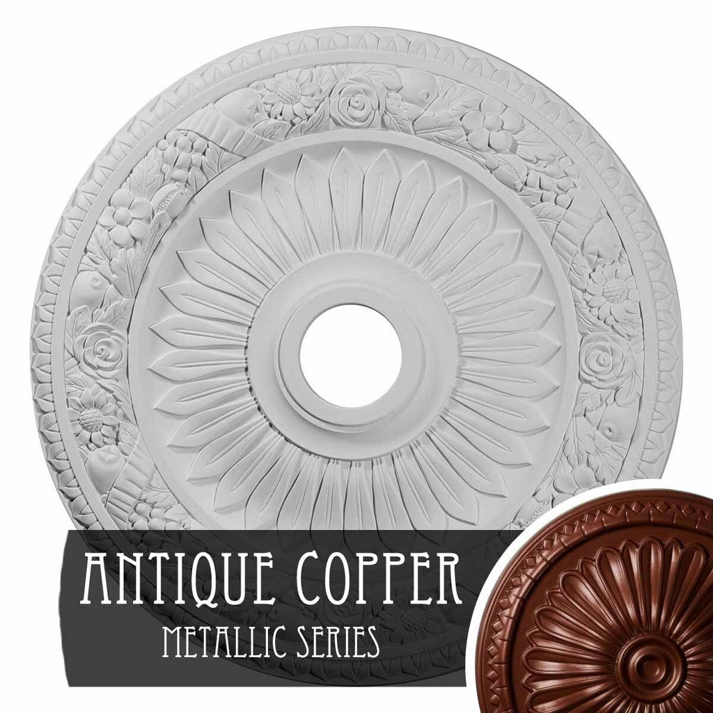 Hand-Painted Ceiling Medallion T25878