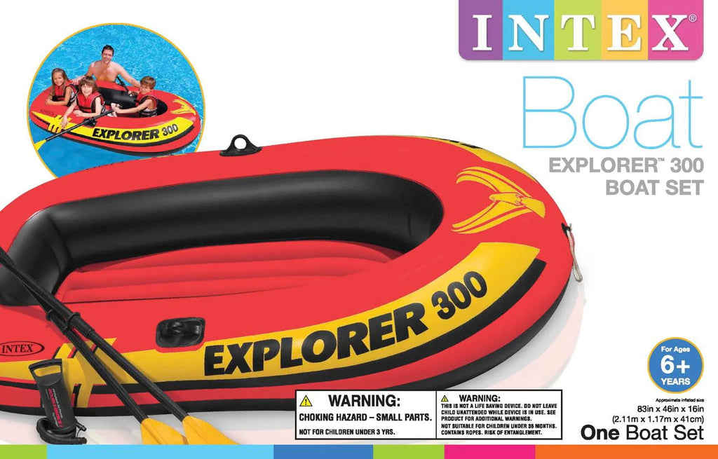 Compact Inflatable Three Person Raft Boat P9691