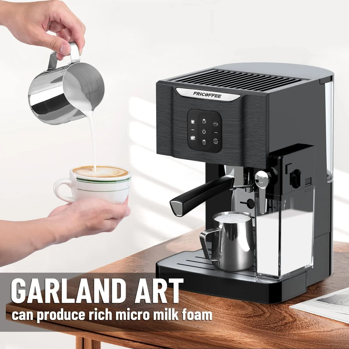 20 bar Semi-automatic Espresso Machine with Milk Frother Z339