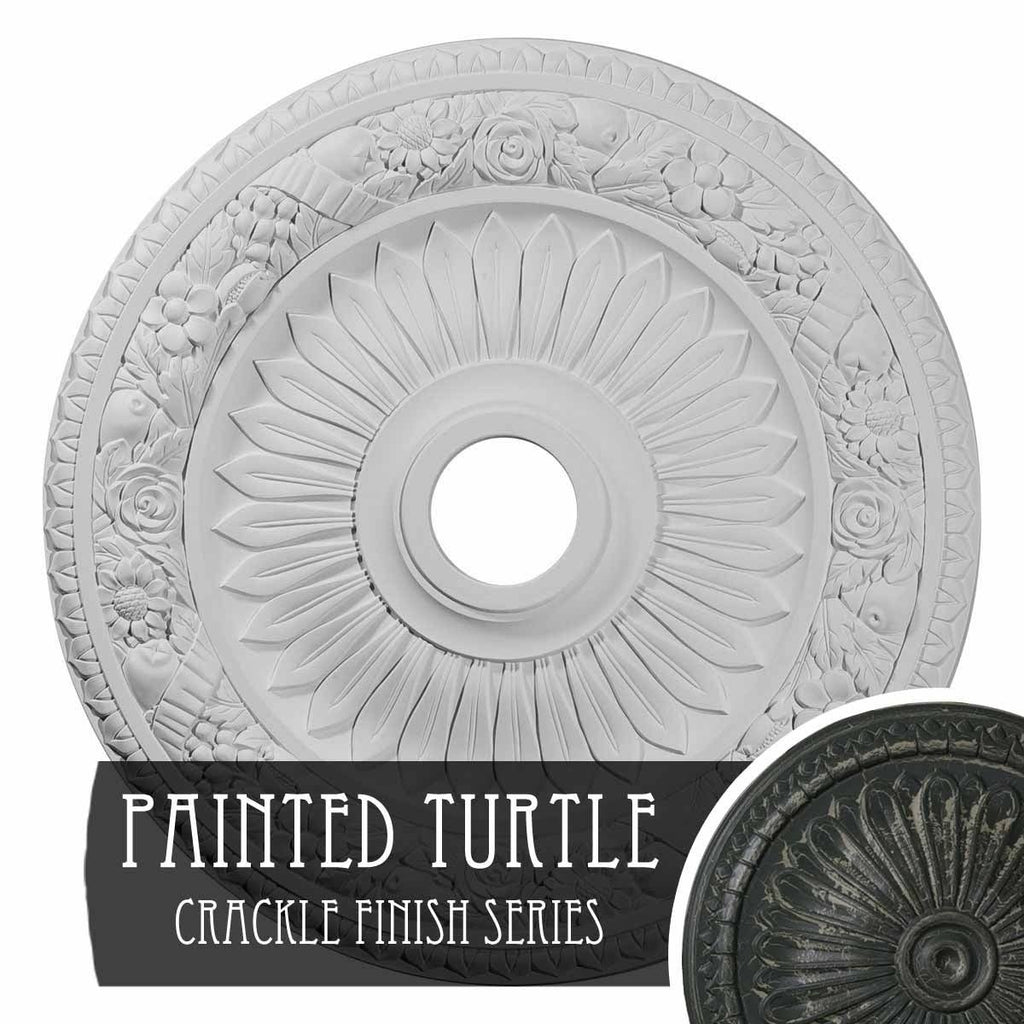Hand-Painted Ceiling Medallion T25878