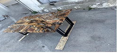 LARGE EPOXY TABLE, Resin Dining Table, Wood Epoxy Coffee Table (28.5 x 72 x 36inches) E6176