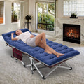 Folding Camping Cot with Cotton Pad & Carry Bag X24858