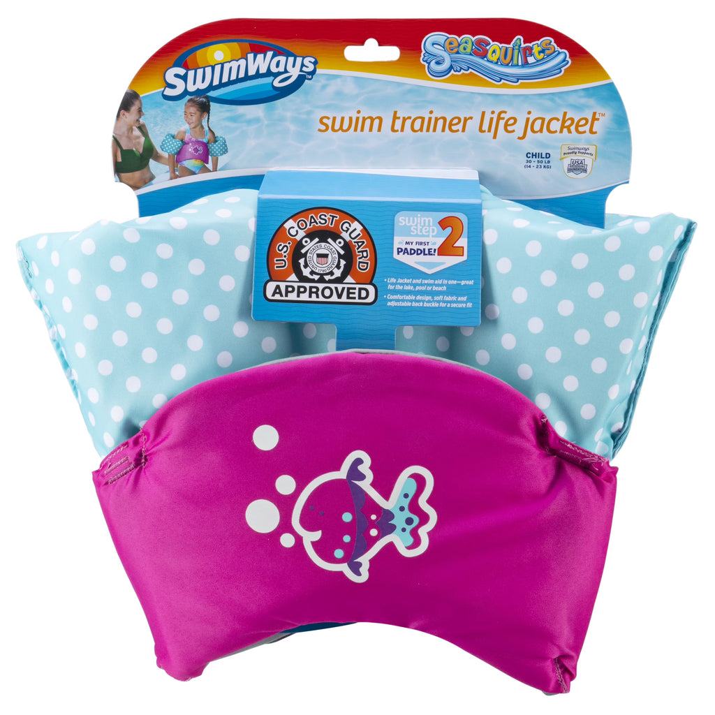 Pink Fish Swim Trainer Life Jacket I257