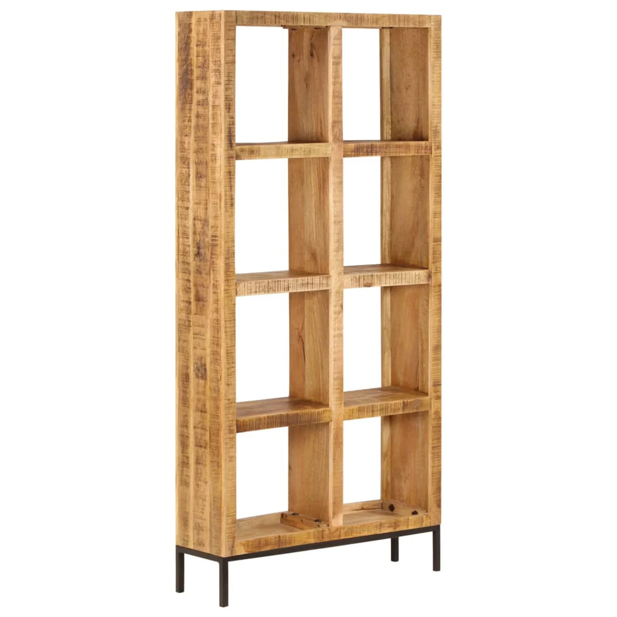 4 Open Compartment Mango Wood Bookcase Z86929