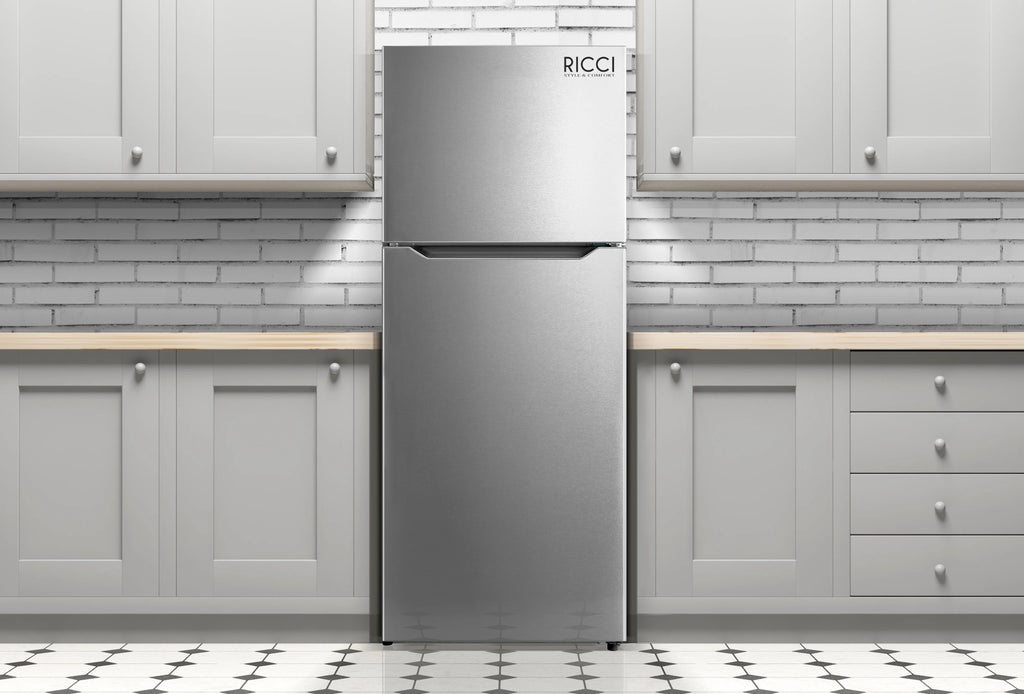 Stainless Apartment Size Refrigerator 15 Cubic Feet Top Freezer Full Size Fridge X3851