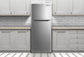 Stainless Apartment Size Refrigerator 15 Cubic Feet Top Freezer Full Size Fridge X3851