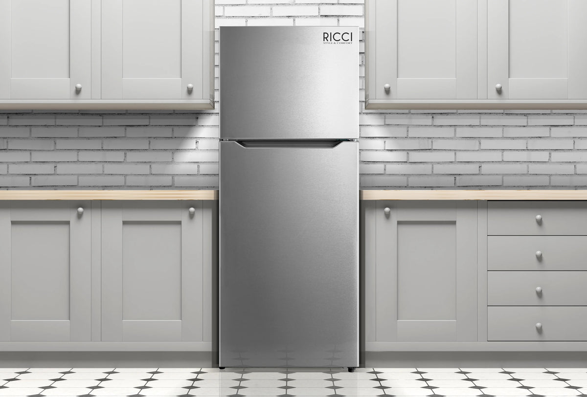 Stainless Apartment Size Refrigerator 15 Cubic Feet Top Freezer Full Size Fridge X3851