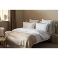 Queen White Cotton Waffle Weave Cover Set I163120