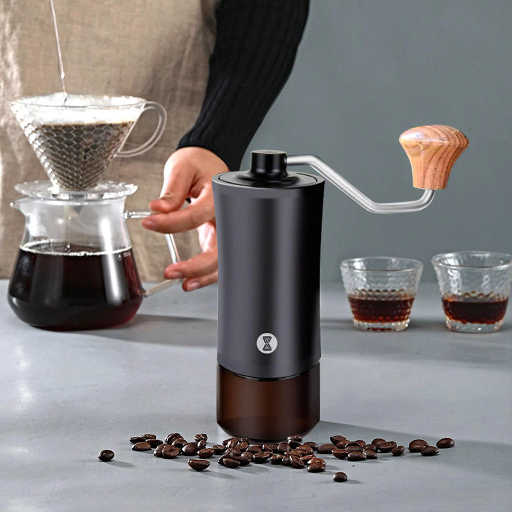 Hand Crank Stainless Steel Conical Burr Coffee Grinder E22438