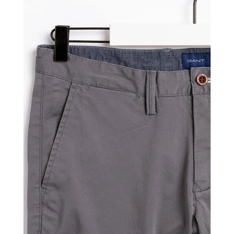 Slim Fit Twill Chinos, Grey (38W 34L) I722