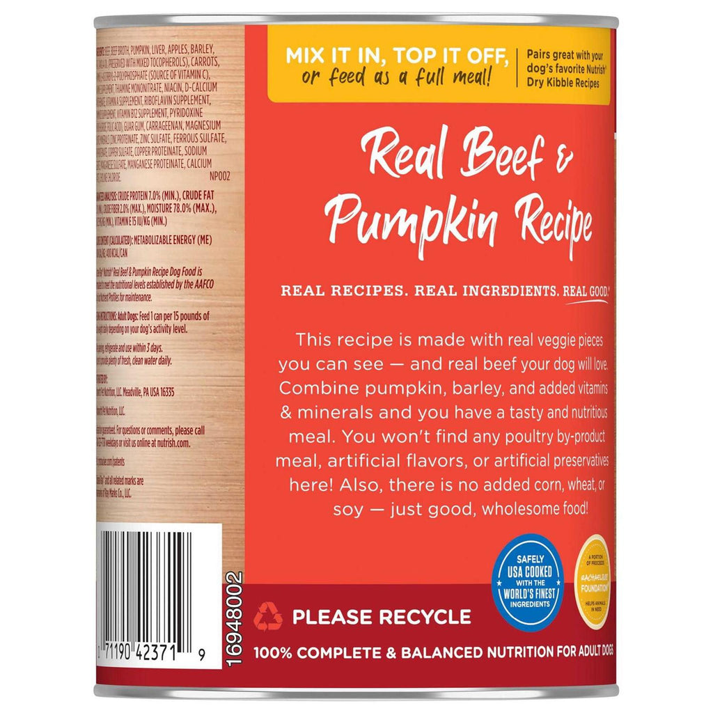 Real Beef & Pumpkin Recipe Wet Dog Food X52920