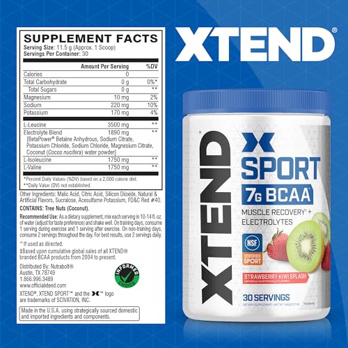 Blue Raspberry Ice BCAA Powder with Electrolytes - 30 Servings V171244