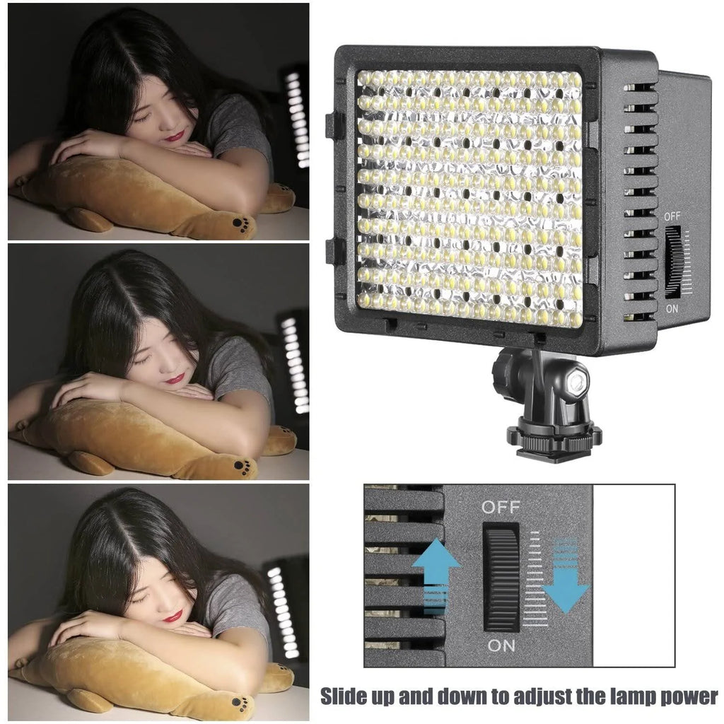 160 LED Light Kit Dimmable Panel Video Kit (2-Pack) E459