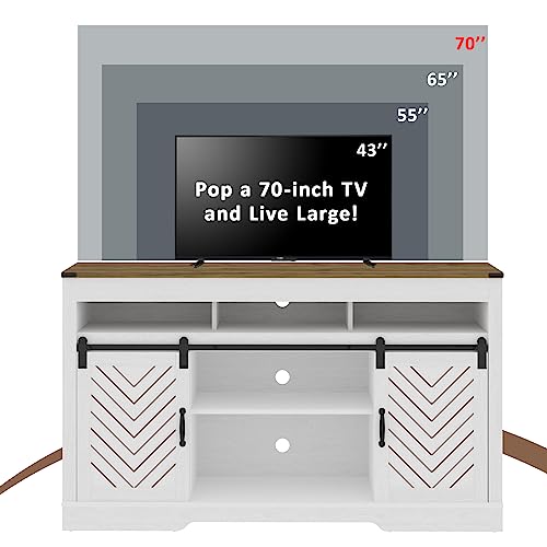 Black 34'' Tall TV Stand with Sliding Barn Doors Q7597