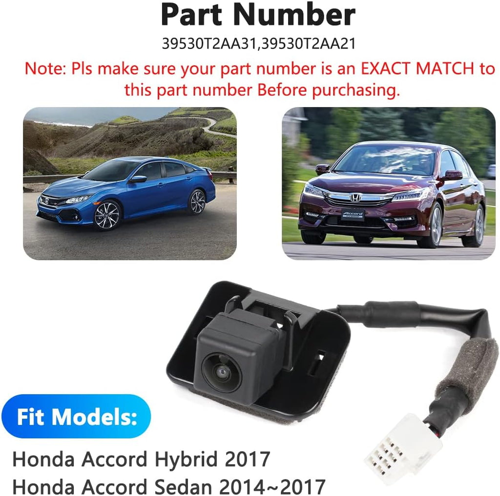 Rear View Backup Camera Compatible with 2014-2015 Honda Accord Y981