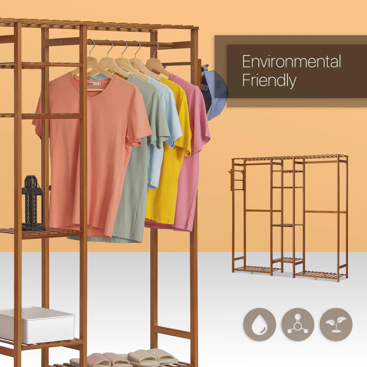 Bamboo 6 Tiers Coat Pants Rack E8998