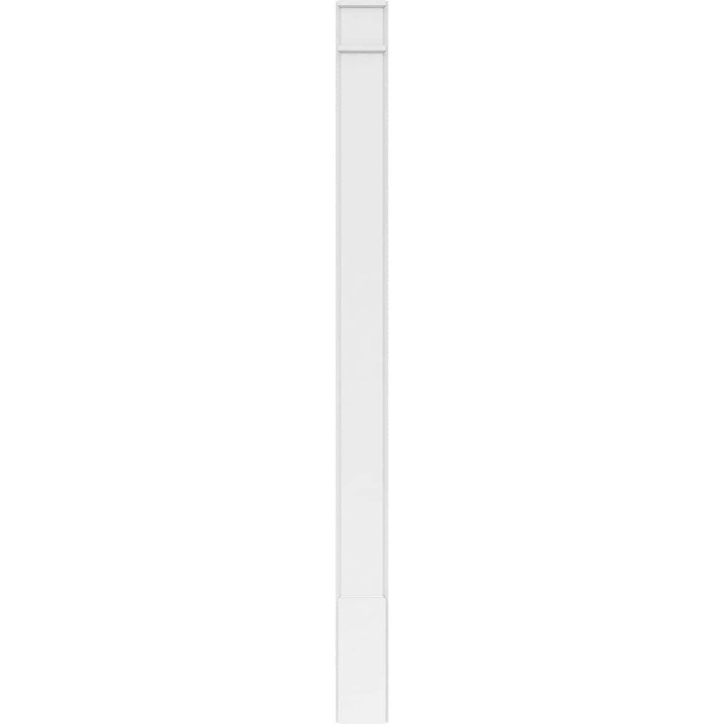 Plain PVC Pilaster with Decorative Capital and Base (Pair) I94465