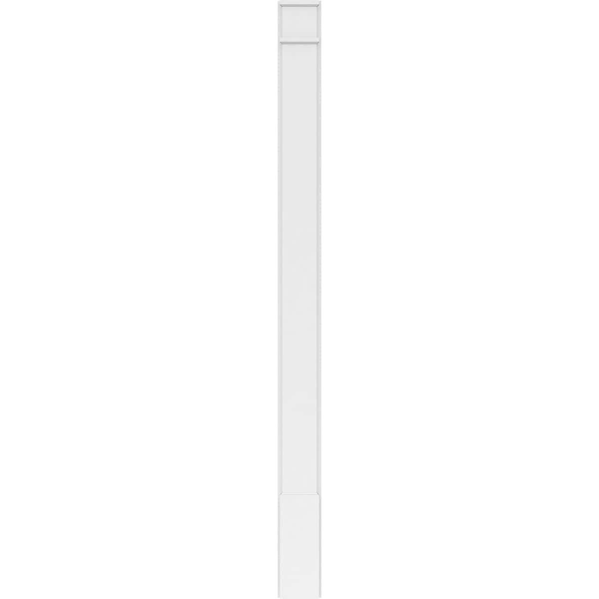 Plain PVC Pilaster with Decorative Capital and Base (Pair) I94465